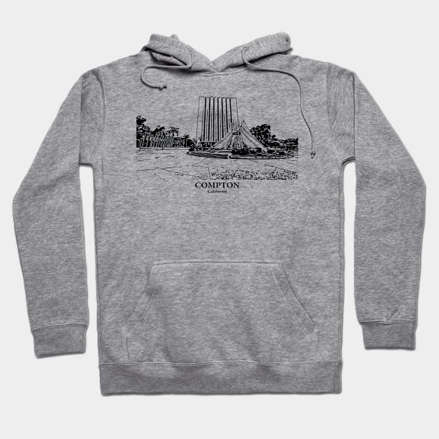 Compton - California Hoodie by Lakeric